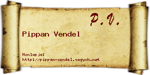 Pippan Vendel névjegykártya